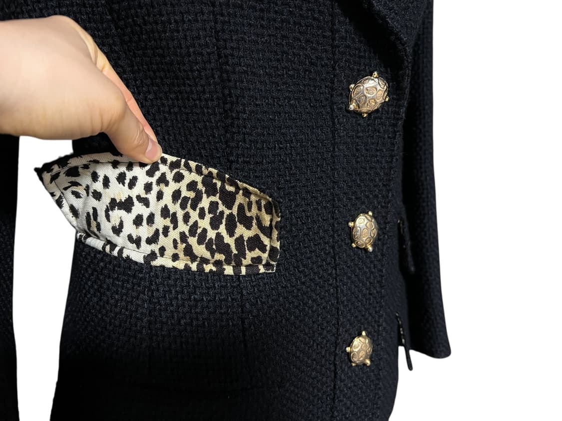 발렌티노 부티크 블랙 트위드 자켓 스커트 세트 명품셋업 상품이미지7