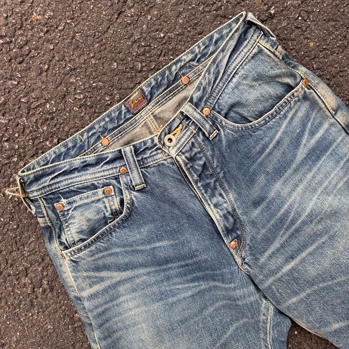 일본 리 1101 유니온 메이드 셀비지 데님 팬츠 상품이미지6