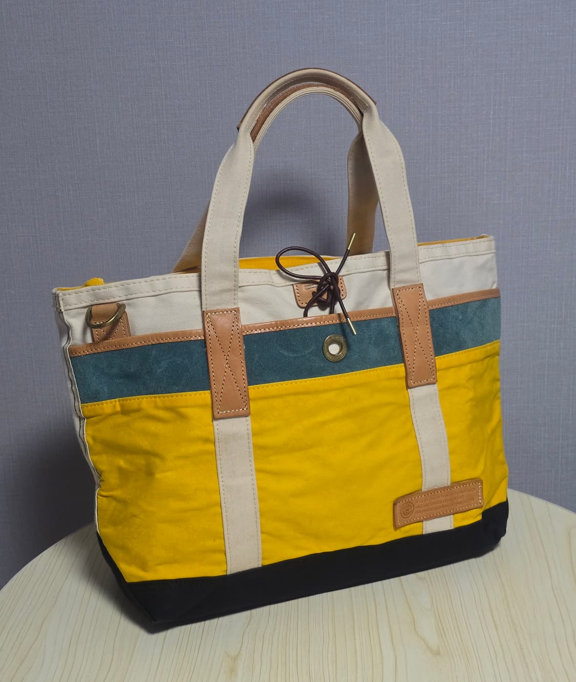 Masterpiece 마스터피스 레더 캔버스 토트백 상품이미지2