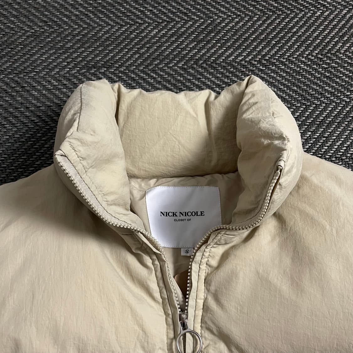 NICK NICOLE 베이지 숏 패딩 자켓y 4660 상품이미지7