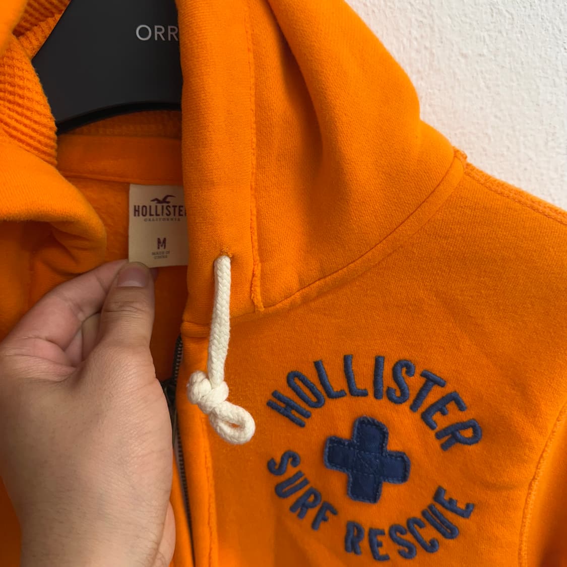 홀리스터 오렌지 서프 레스큐 후드티 (M) 상품이미지2