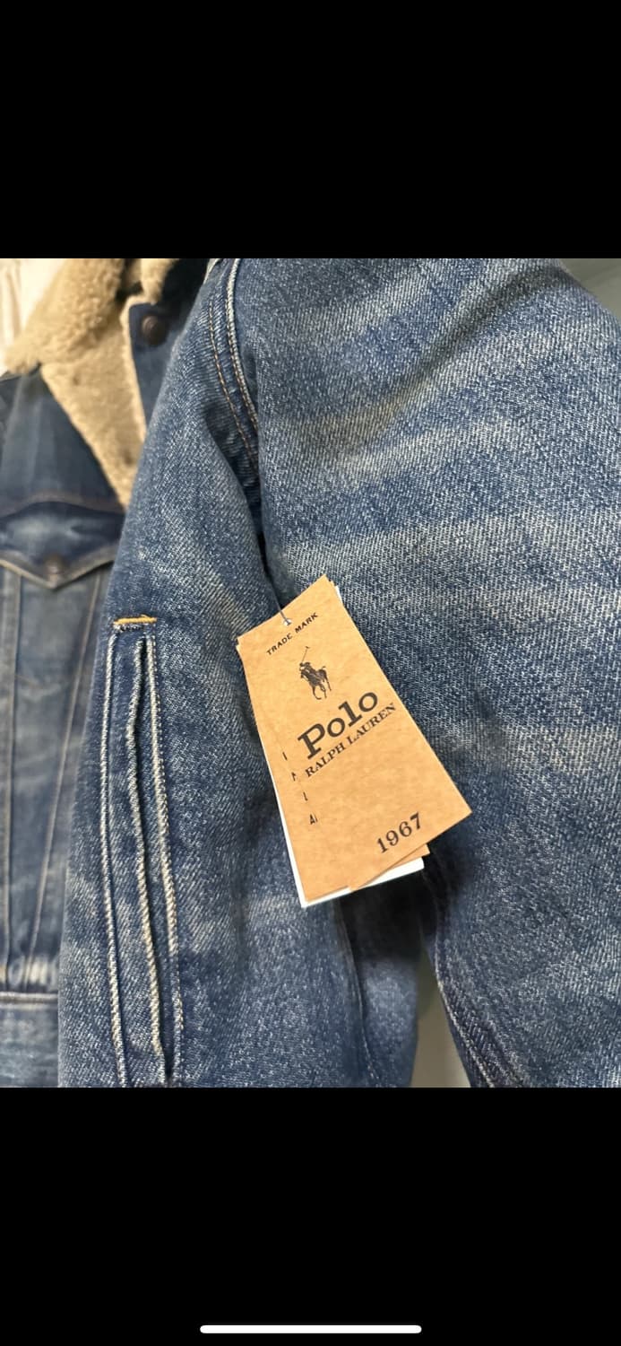새상품 폴로 데님 쉐르파 자켓(고윤정 자켓) M 상품이미지3
