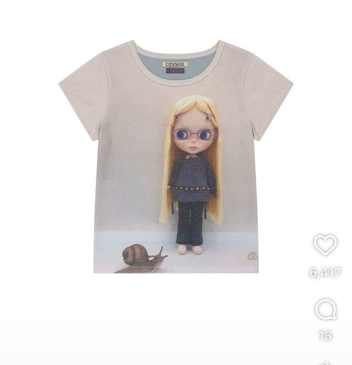 코이세이오 브라이스 티셔츠 light blue 상품이미지1