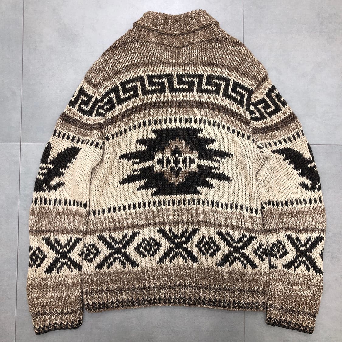 폴로 랄프로렌 핸드니트 코위찬 숄카라 니트 스웨터 집업 가디건 XL 상품이미지4