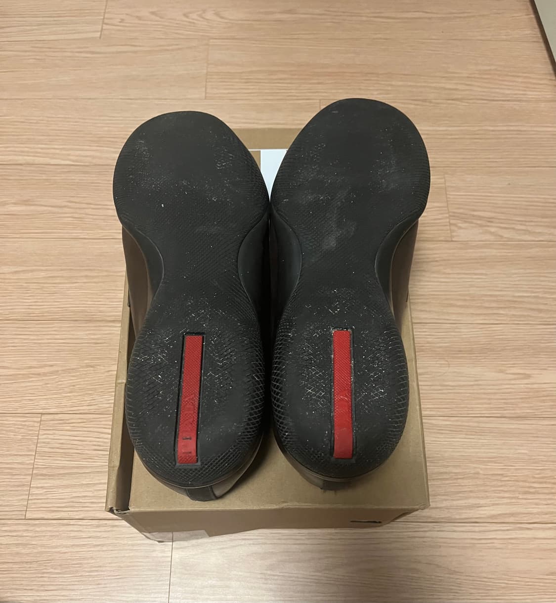 [9.5] 프라다 스포츠 브라운 레더 로퍼 상품이미지3