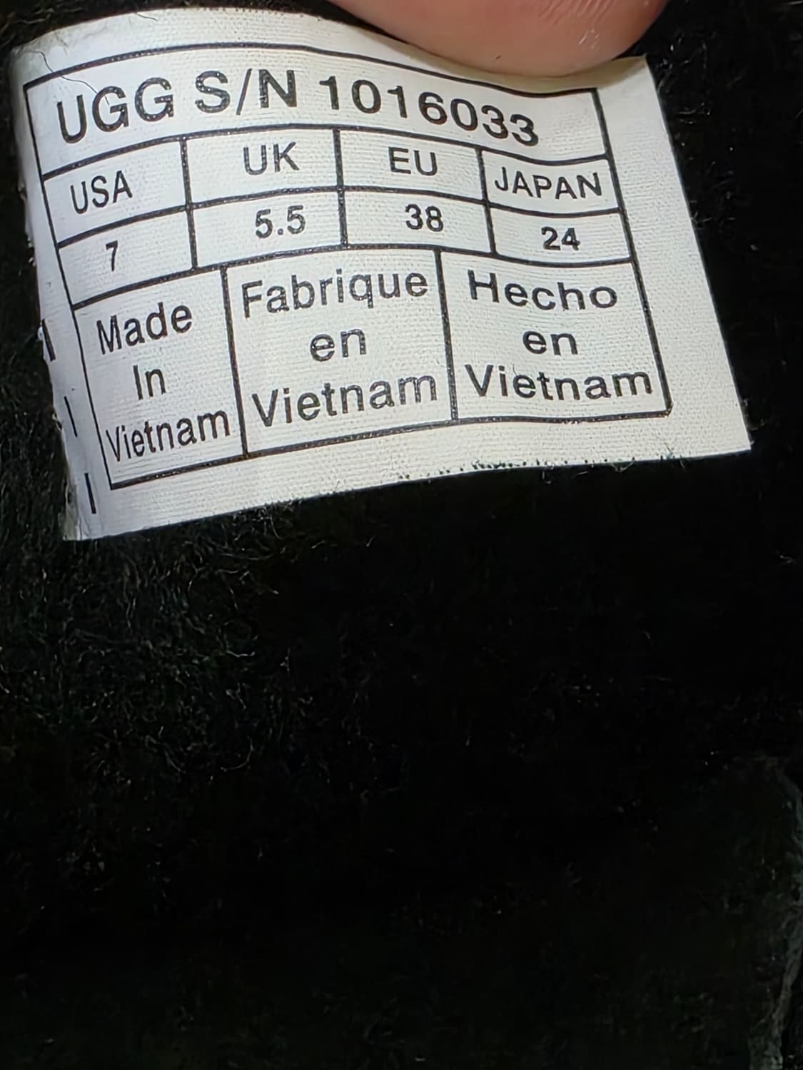 미국 어그 베일리 보우 블랙 7(240) / 보관만 한 새제품 상품이미지8