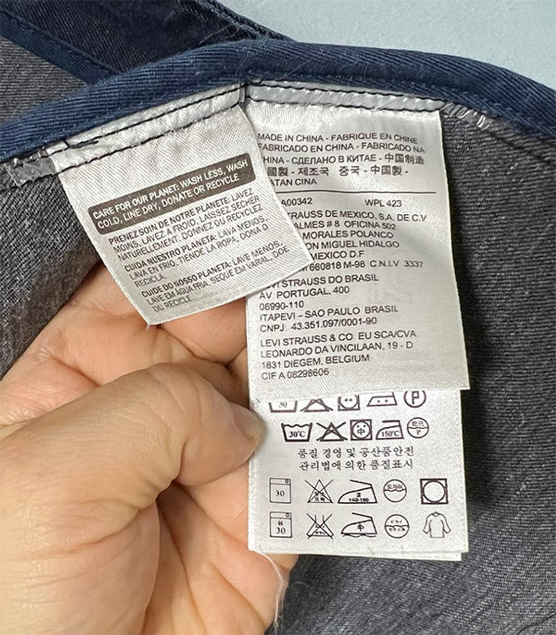 리바이스 72623 남자 데님자켓 춘추 트러커 캐주얼 스판 L 100 상품이미지5