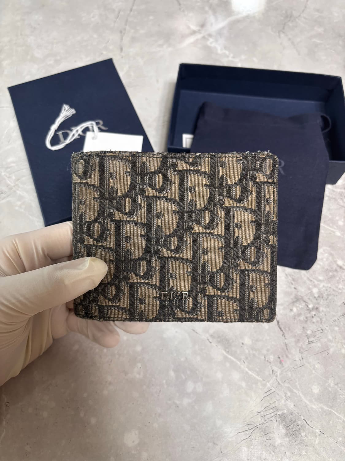 (정품) 디올 오블리크 반지갑 상품이미지1