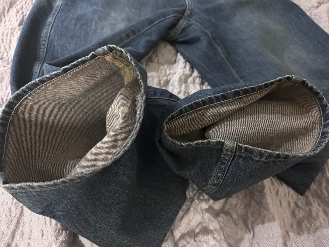 포터리 원워시드 와이드 데님 딥 블루 0사이즈 상품이미지4