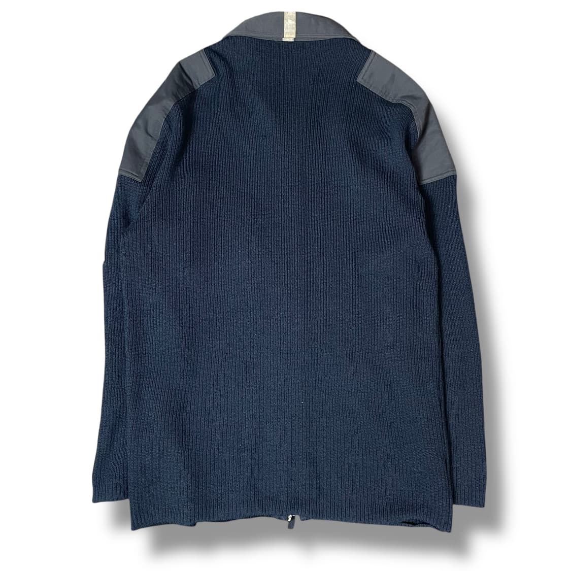 노티카 코만도 네이비 폴리스 투웨이 울100% 니트 집업 상품이미지2