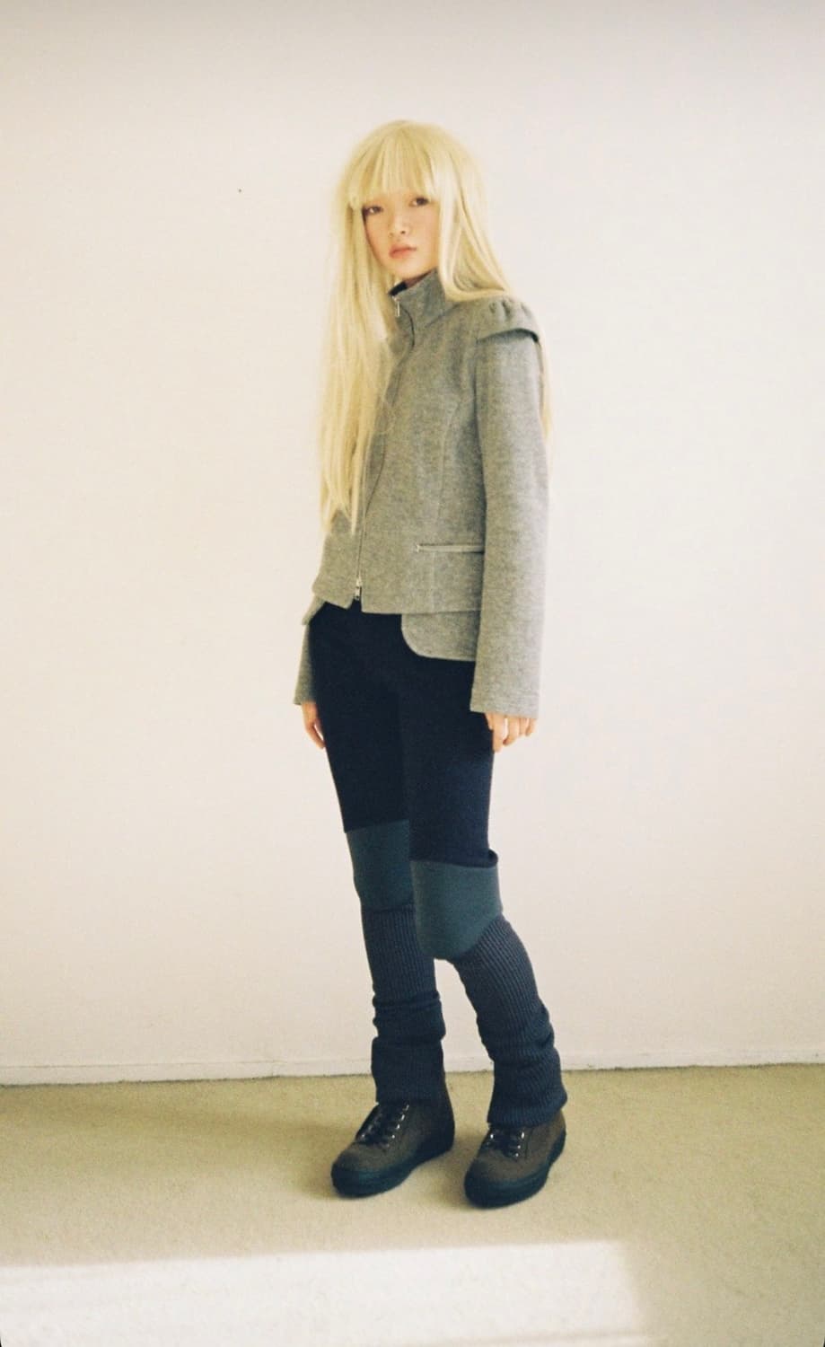 shop faerie 샵페어리 포켓 집업 자켓 그레이 상품이미지2