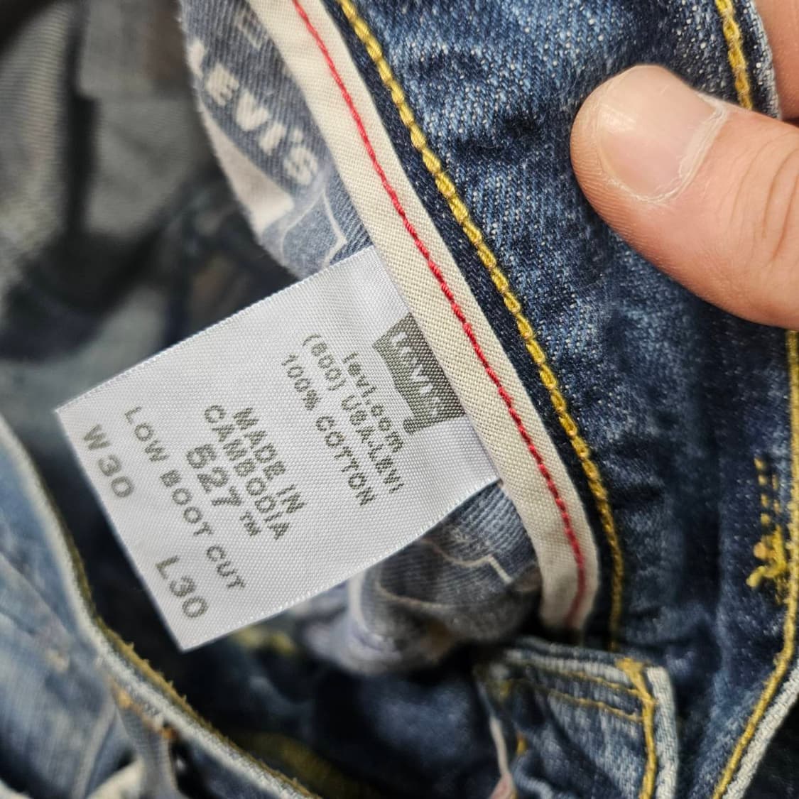 리바이스(Levis) 빈티지 Lot 527 로우 부츠컷 데님 청바지 상품이미지8