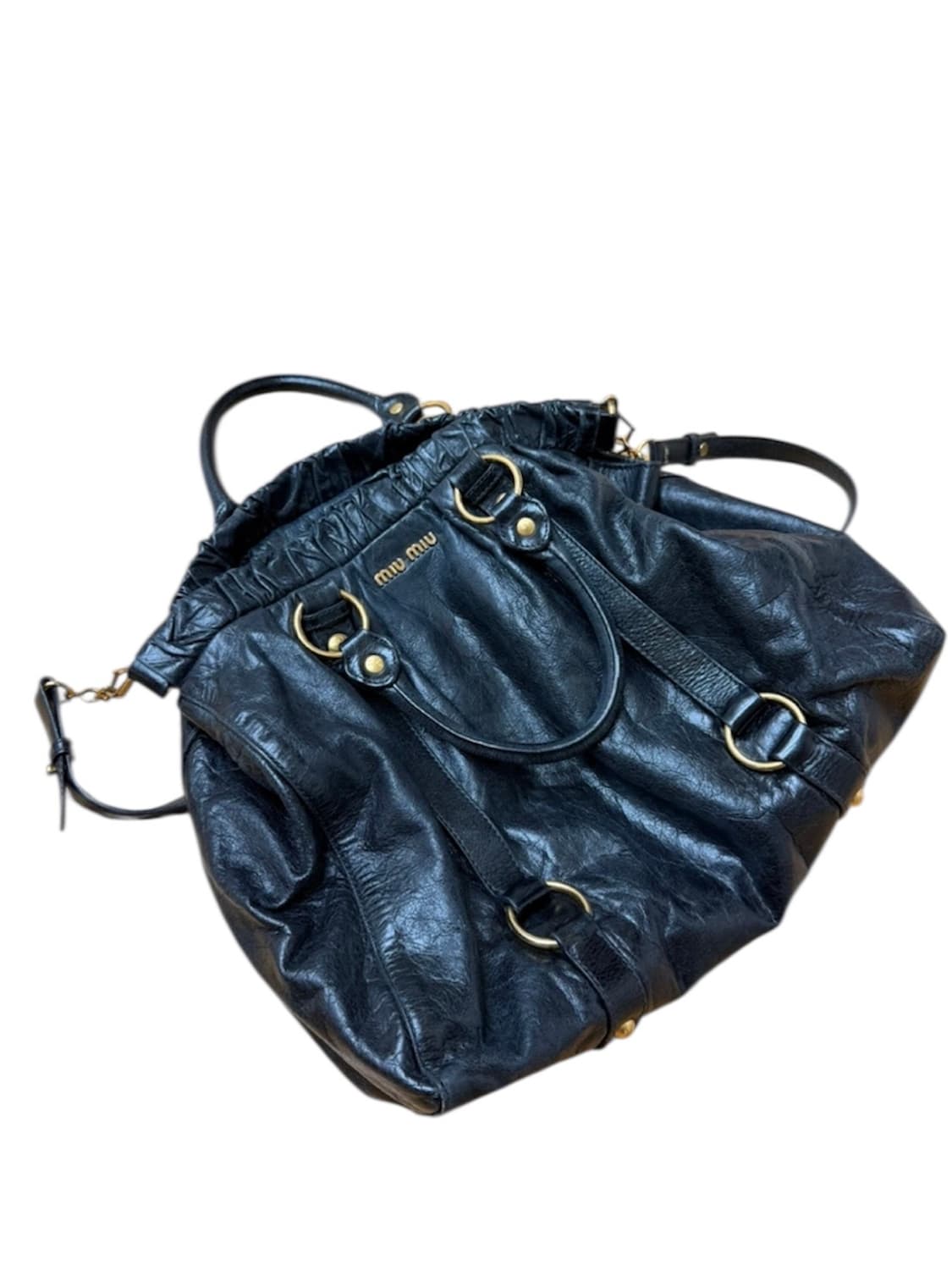Miu miu 미우미우 양가죽 레더 투웨이 토트백 숄더백 상품이미지1