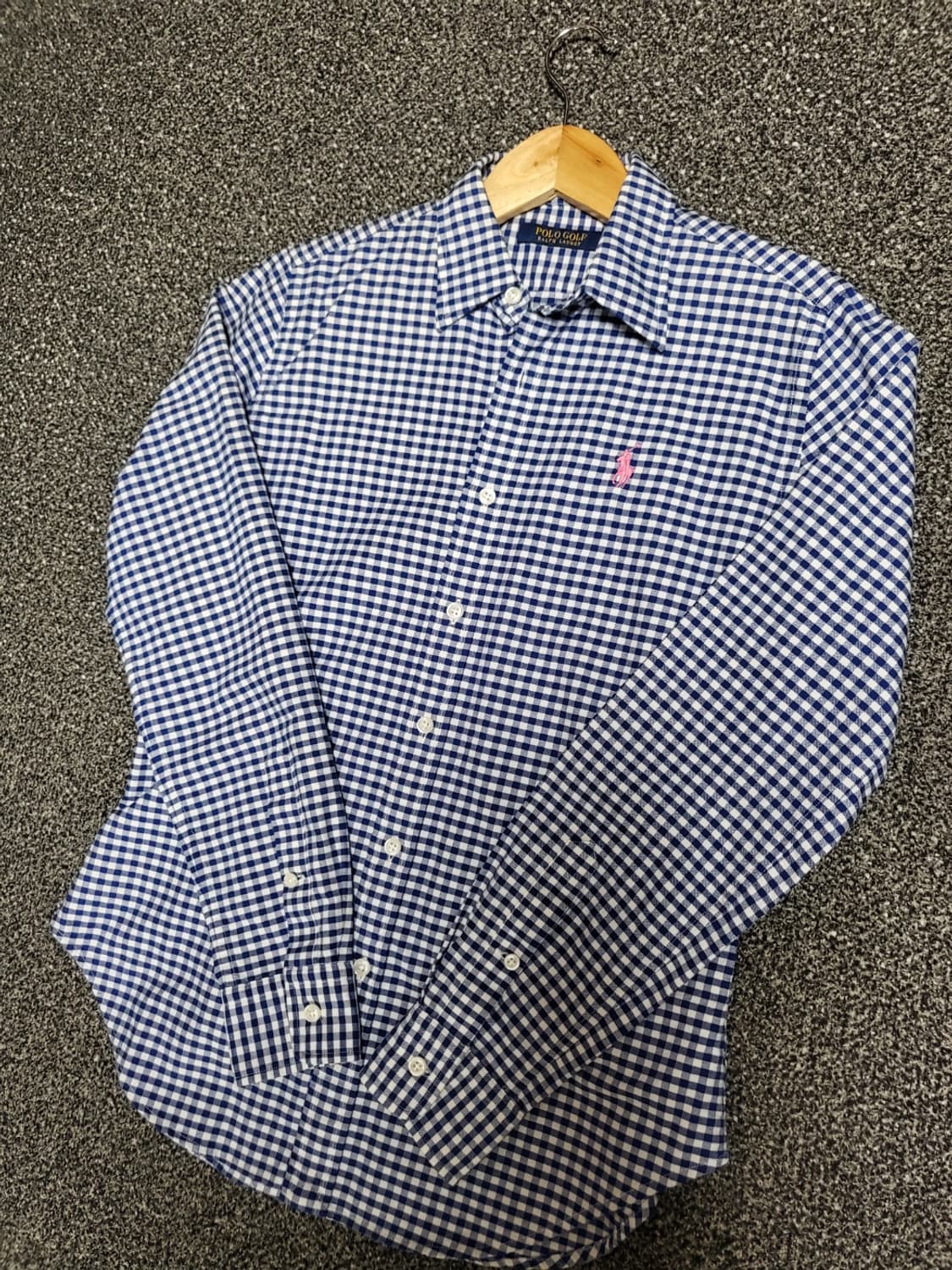 폴로셔츠 여성 깅엄체크셔츠 상품이미지3