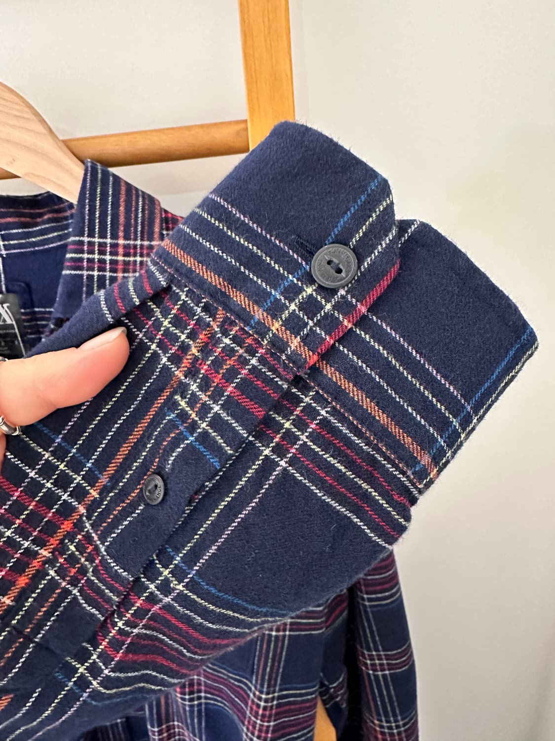 아르마니 익스체인지 체크 남방(사이즈M)겨울용 상품이미지5