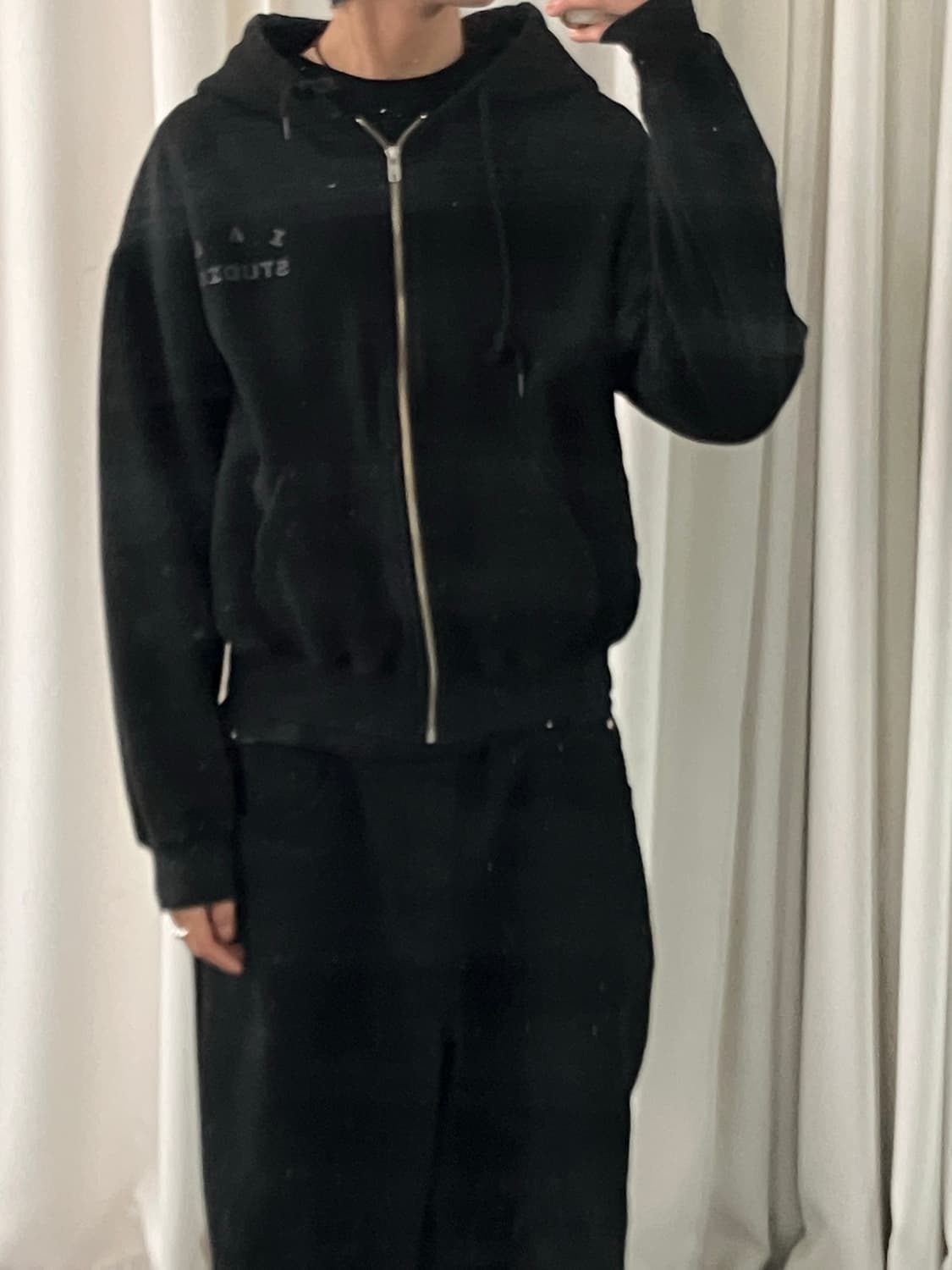 아이앱 스튜디오 JTBC STAFF 블랙 후드집업 M 상품이미지7