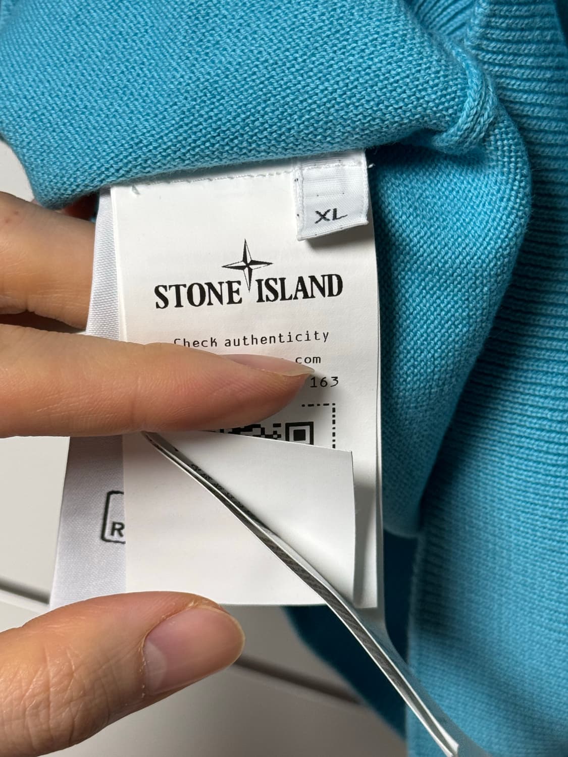 스톤아일랜드 남성 니트 XL 아쿠아 블루 새상품 상품이미지4