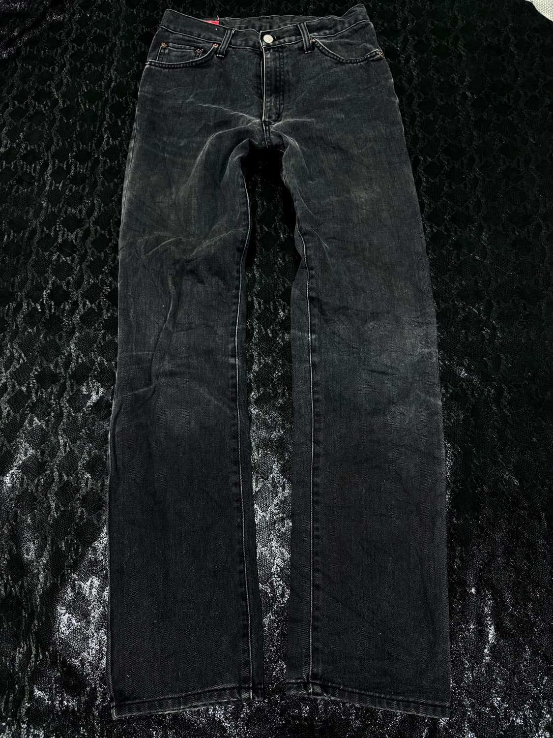 “EDWIN” Black Straight Fit Pants 상품이미지1