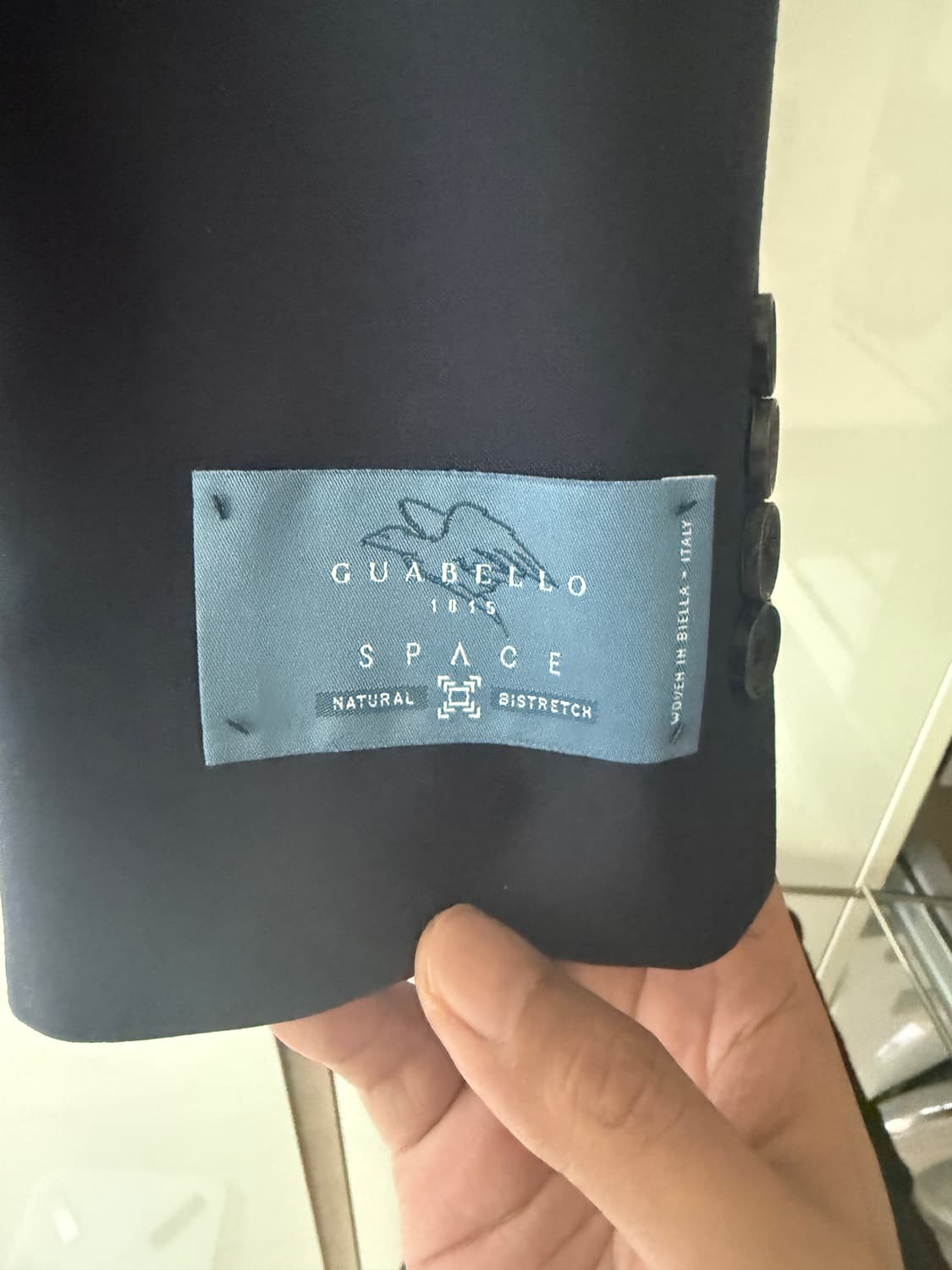 (새상품) 지이크 파렌화이트 구아벨로 원단 네이비 수트 95 74(29) 상품이미지3