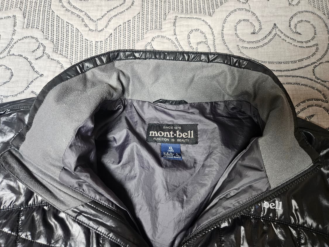 [XL] 몽벨 경량 패딩 점퍼 블랙 상품이미지4