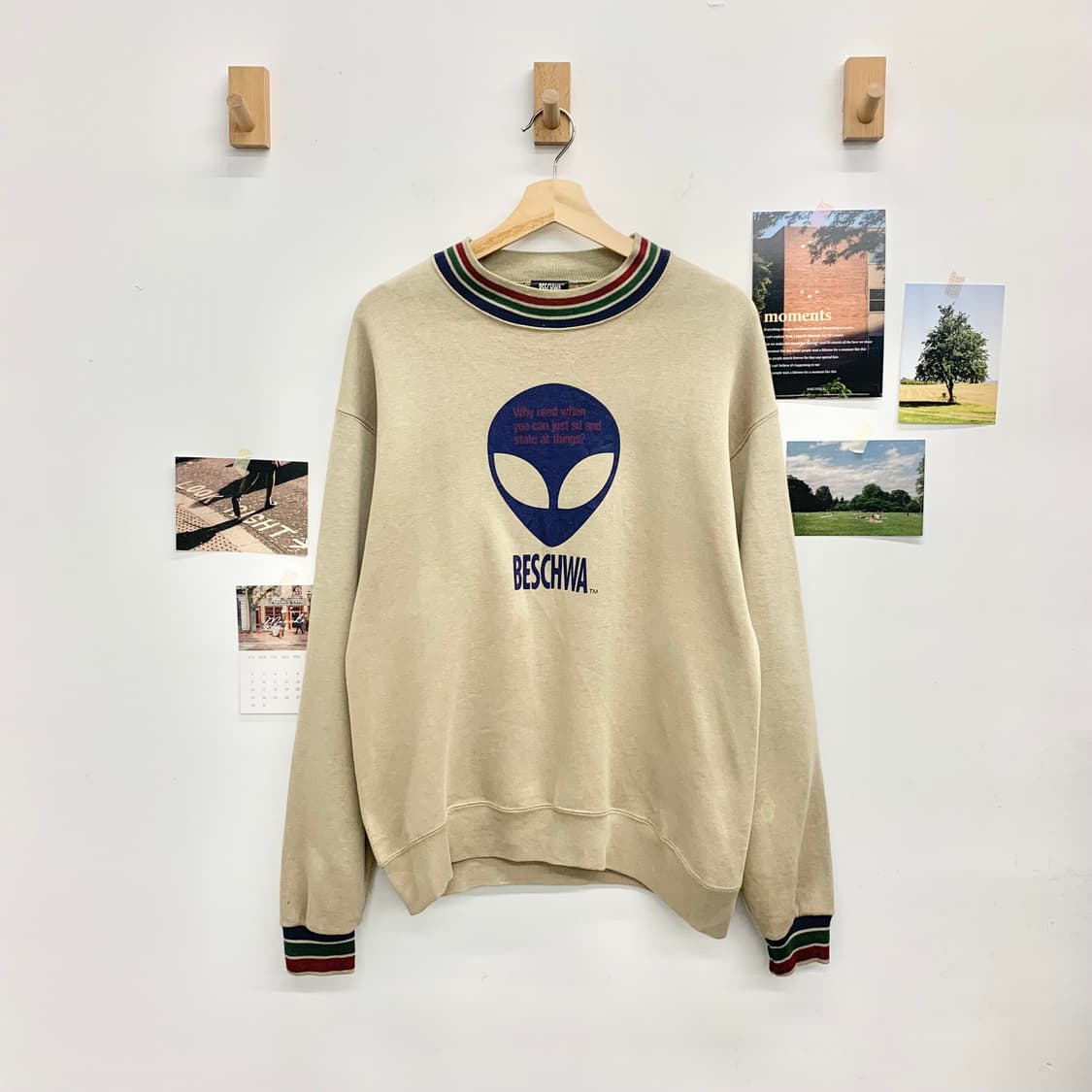 90's BESCHWA 베스치와 에일리언 스웻셔츠  상품이미지1