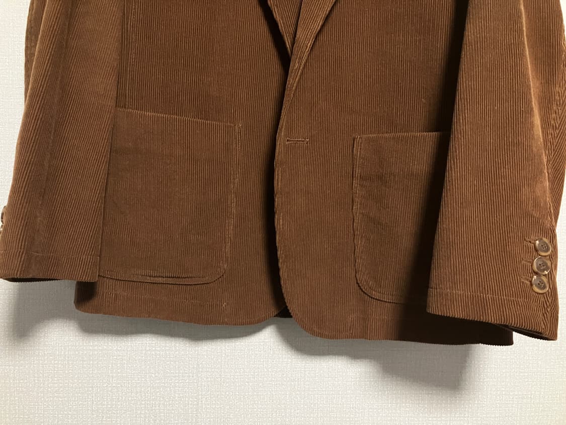 맨인정글 마르쉐 코듀로이 노치드 싱글 자켓 (브라운, M) 상품이미지3