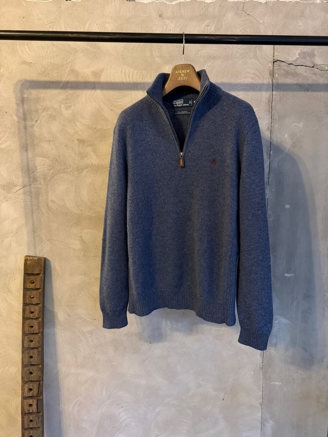 폴로 랄프로렌 클래식 짚업 니트 100 상품이미지1