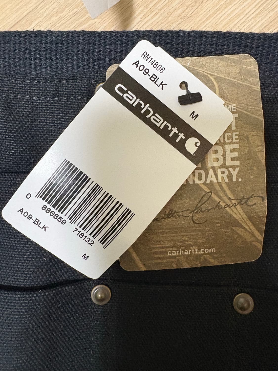  Carhartt 칼하트 반앞치마 블랙 M 상품이미지3