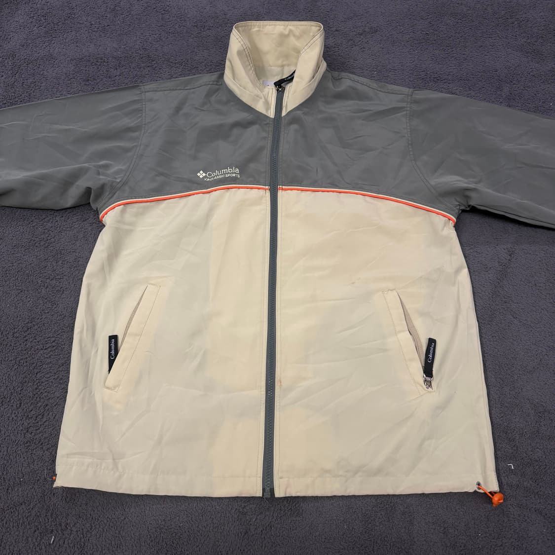 [ 정품/95 ] 컬럼비아 올드스쿨 배색 바람막이 자켓 상품이미지3