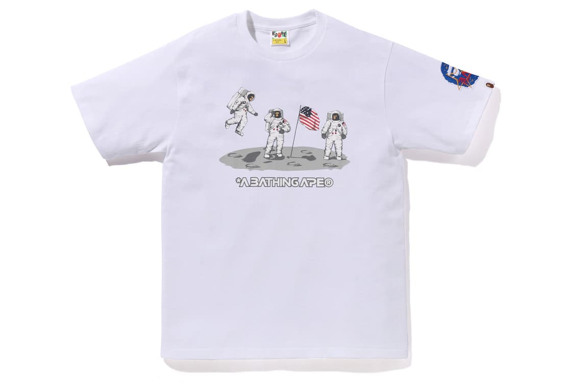 [새상품] 베이프 문 랜딩 티셔츠  상품이미지1