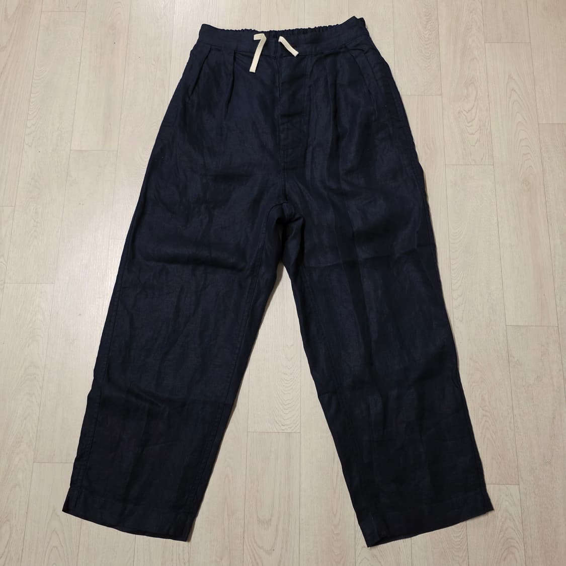 [L] 도큐먼트 린넨 페인터 팬츠 네이비 document 상품이미지6