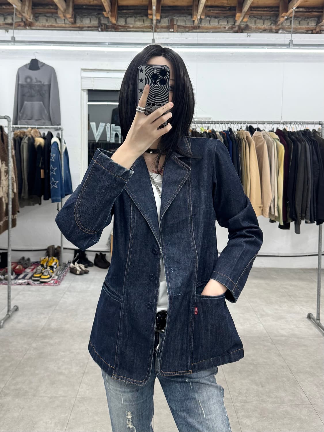 리바이스 데님 블레이저 자켓 상품이미지1