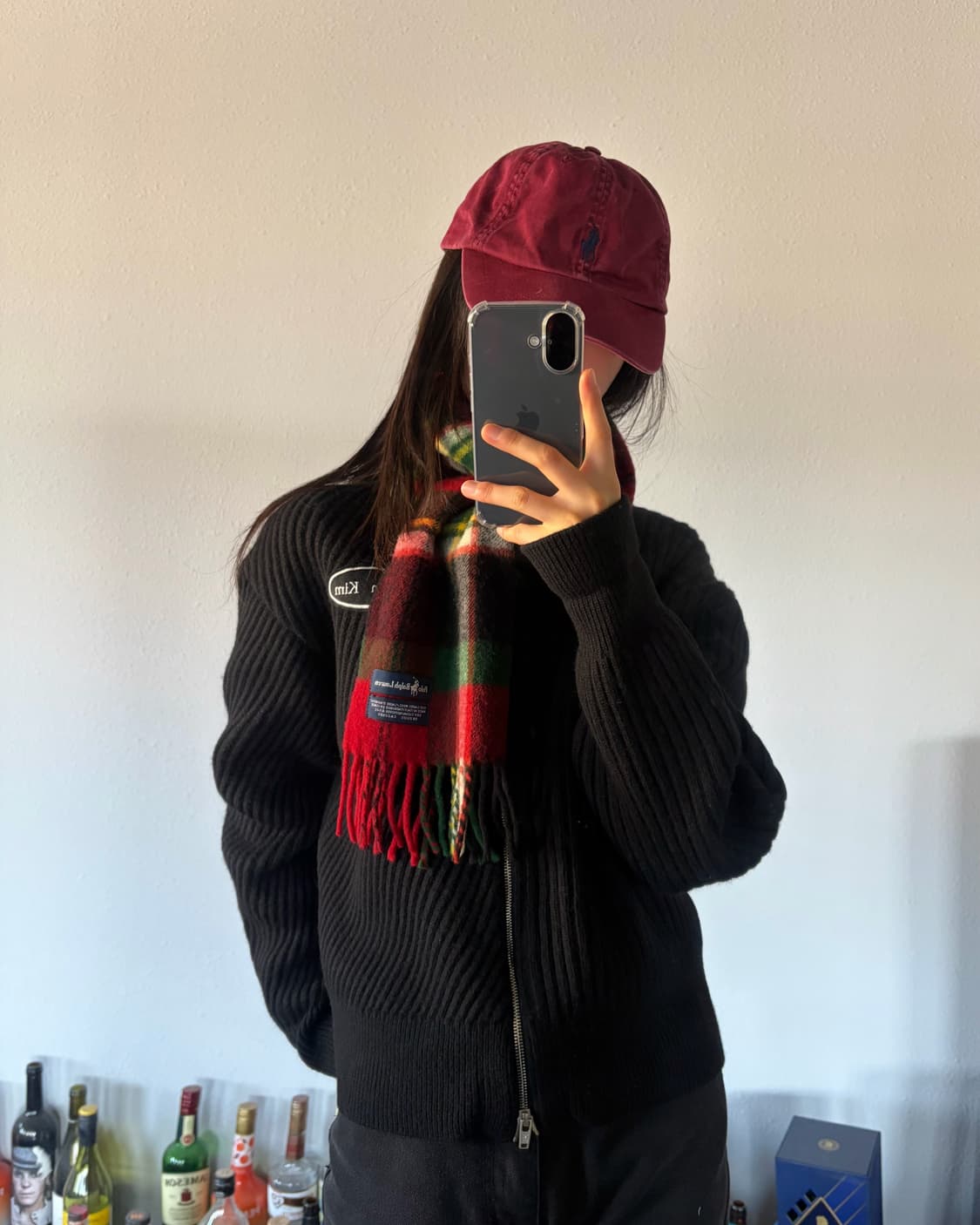 폴로 랄프로렌 타탄 체크 램스울 머플러 목도리 상품이미지3