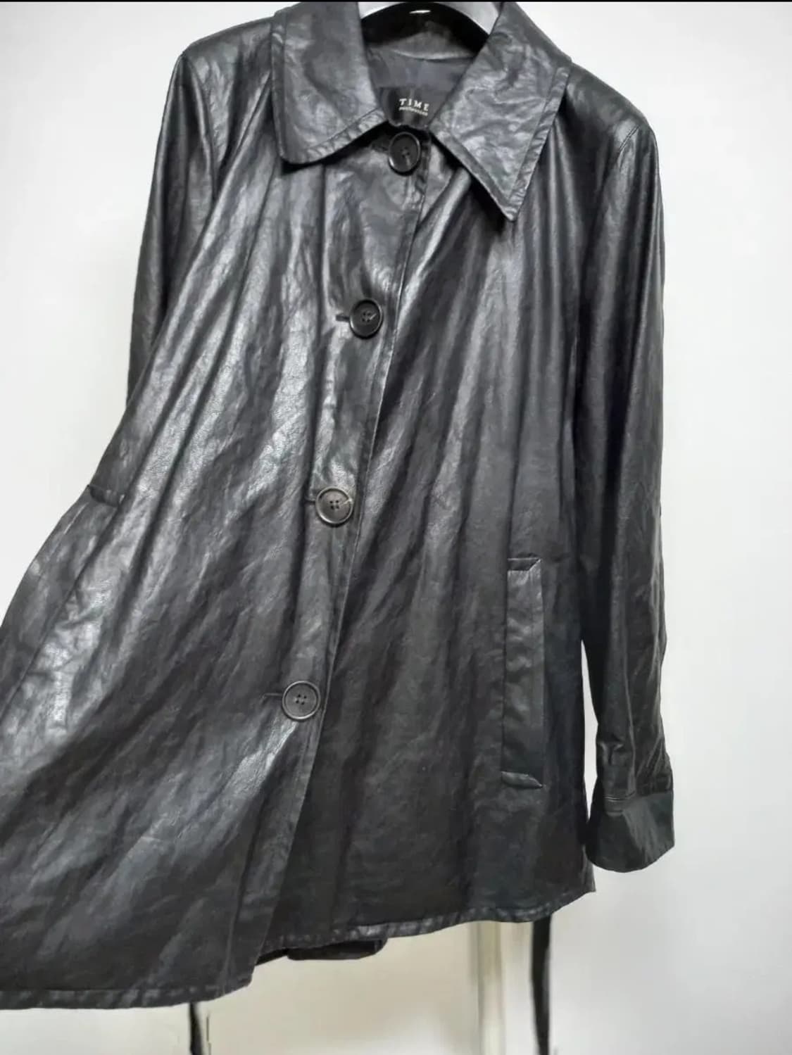 타임 TIME 춘추 페이크 레더 하프자켓 F 상품이미지5