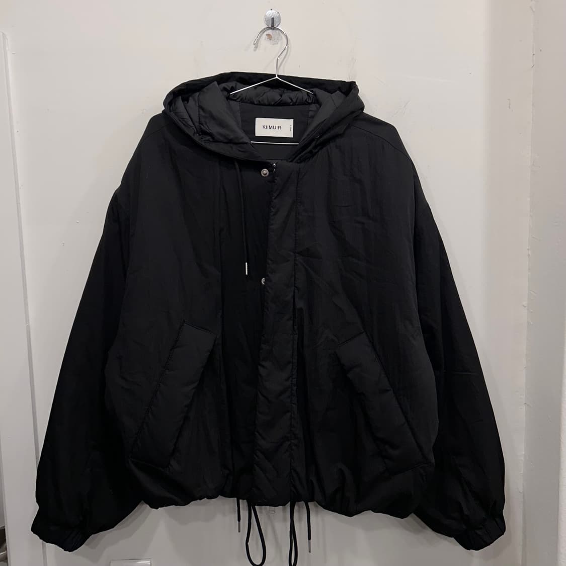 키뮤어 로우스트링 퀼팅 후드 봄버 자켓 상품이미지2