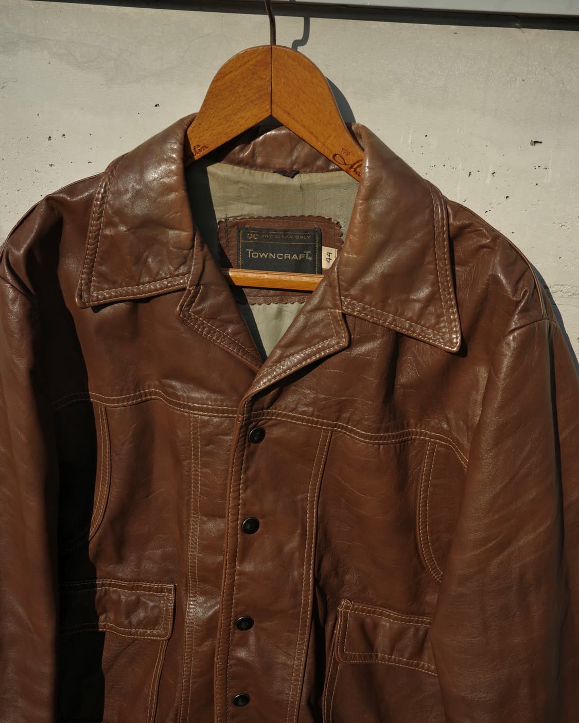 70‘s JC Penney 타운크래프트 레더 크롭 자켓 상품이미지2