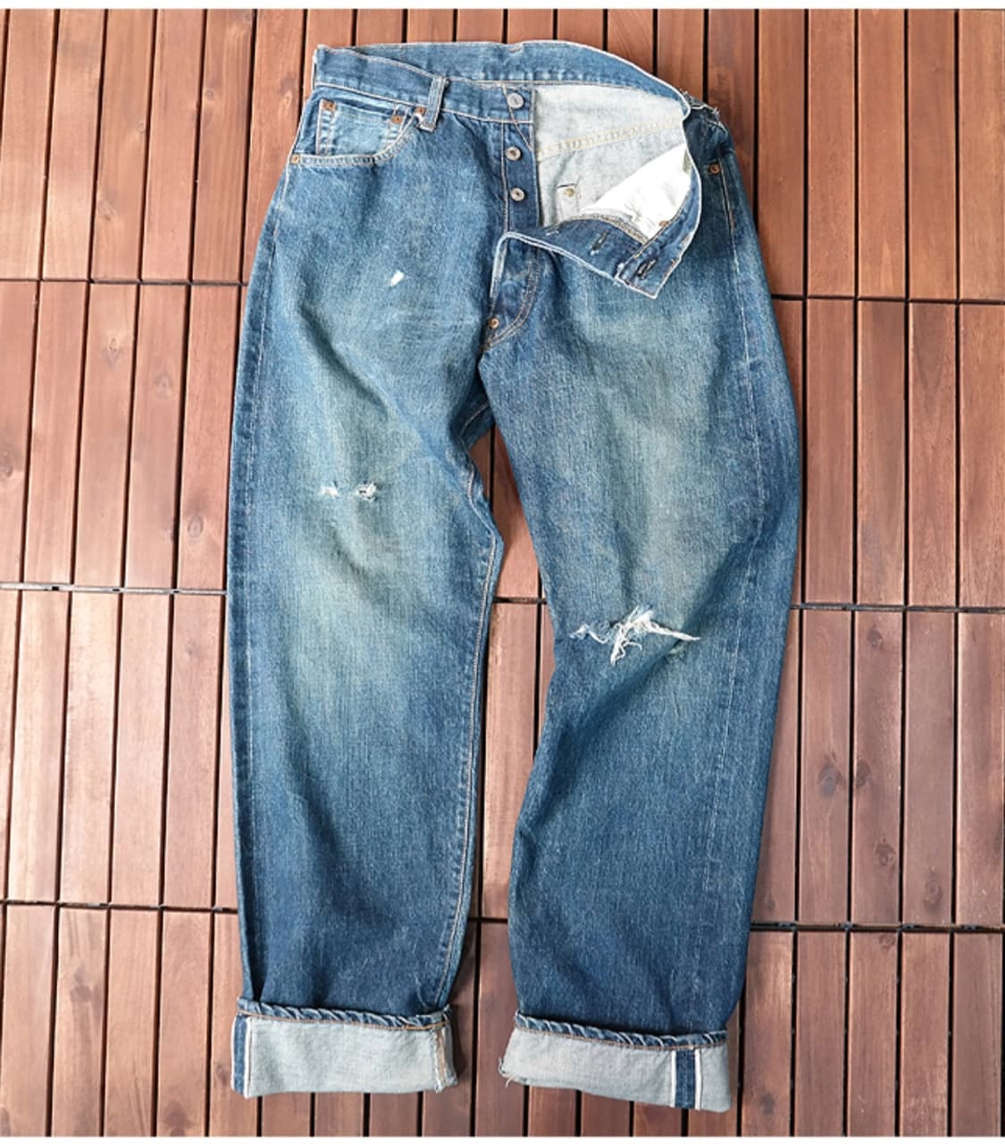 90S EVIS 에비스 에비수 초기모델 빈티지 셀비지데님 31사이즈  상품이미지2