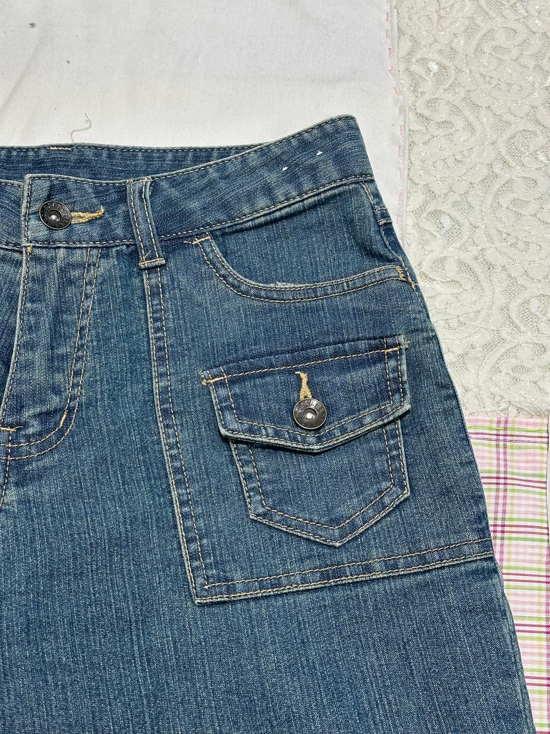 포켓 연청바지  상품이미지4