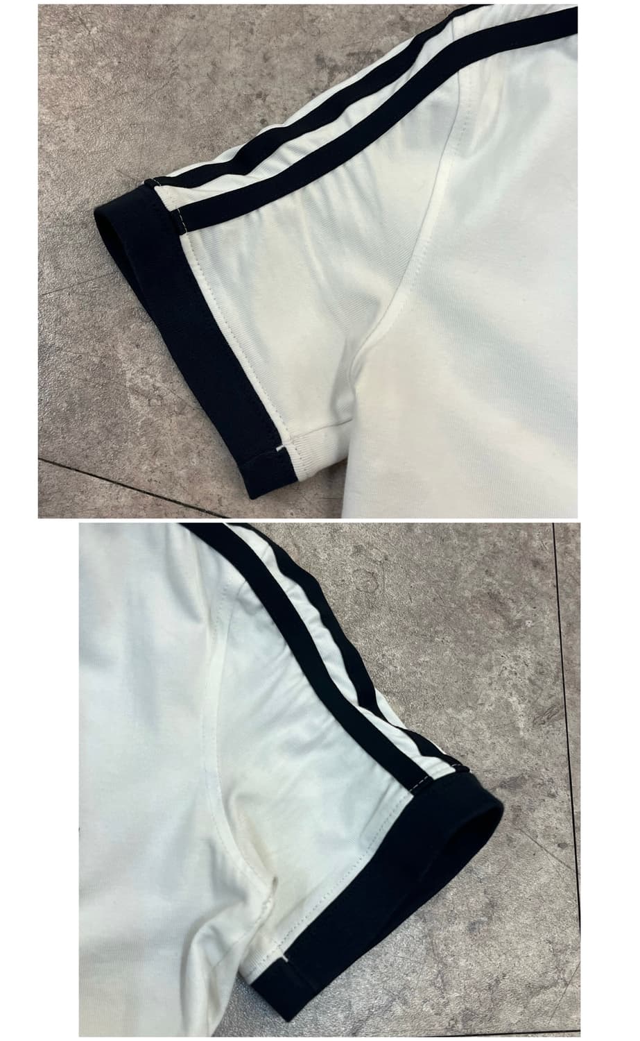 아디다스 브이넥 슬림핏 반팔티 화이트 S #csz3911 상품이미지7