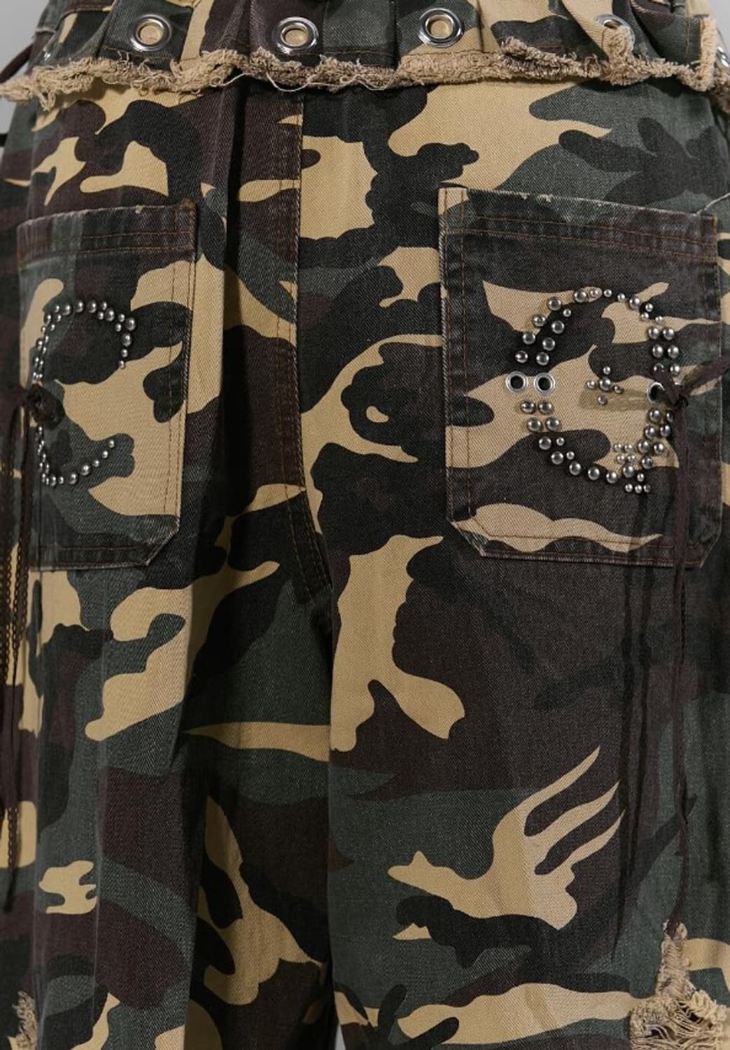 damage pleats pt - camo 상품이미지4