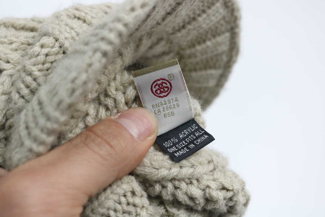 올드 스투시 00s 빈티지 로고 자수 케이블 니트 챙 비니 (Free) 상품이미지9