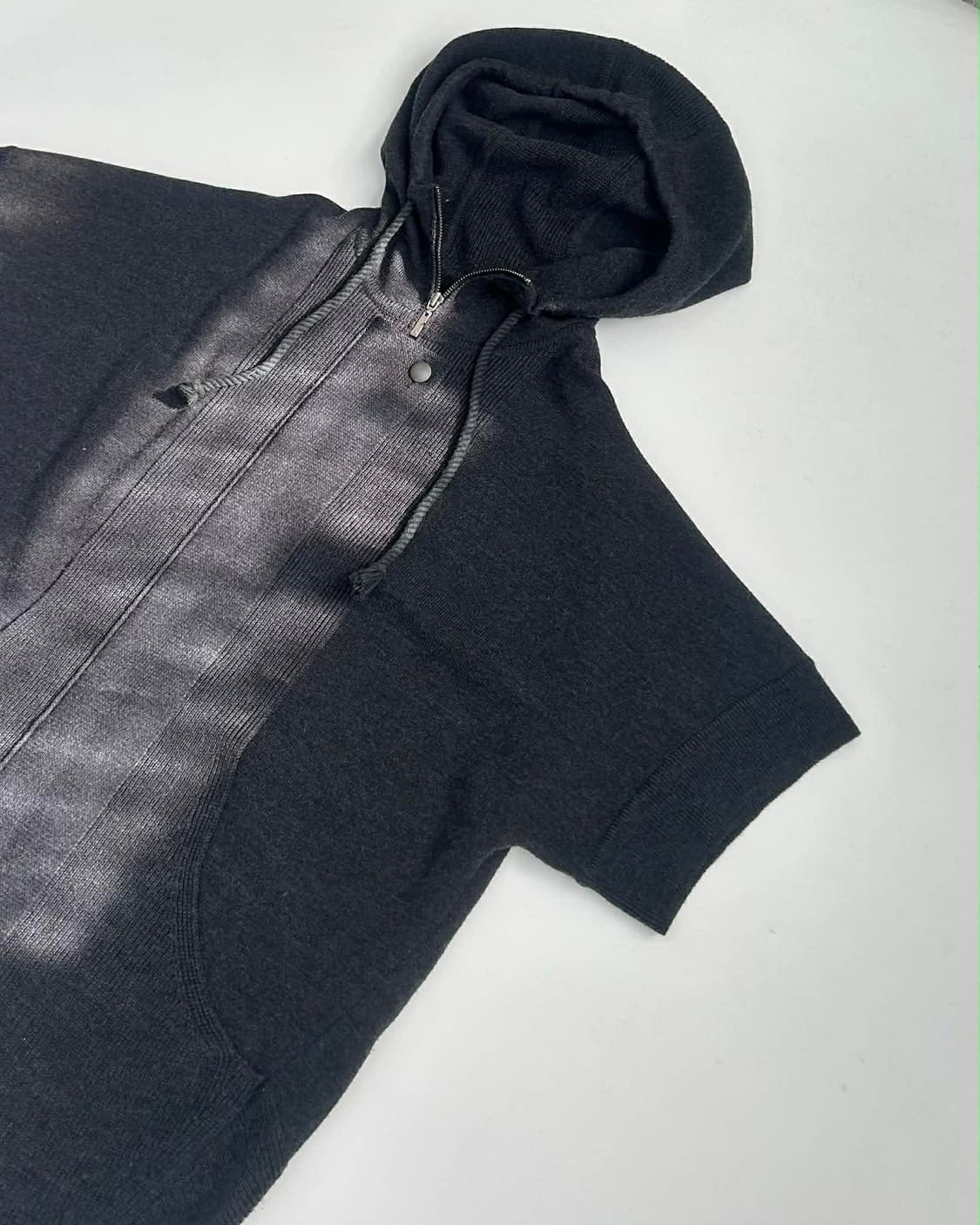 [90] 시스템 한섬 울 케이프 니트 가디건 후드 집업 자켓 상품이미지6