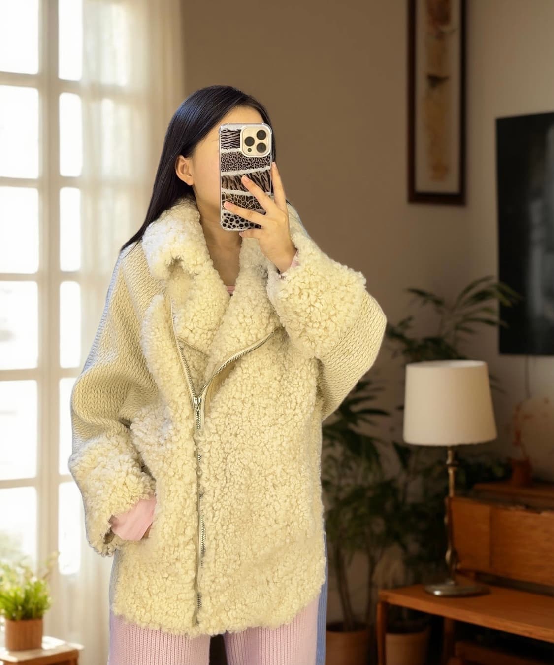 빈티지 토스카나 양털 양가죽 무스탕 상품이미지1