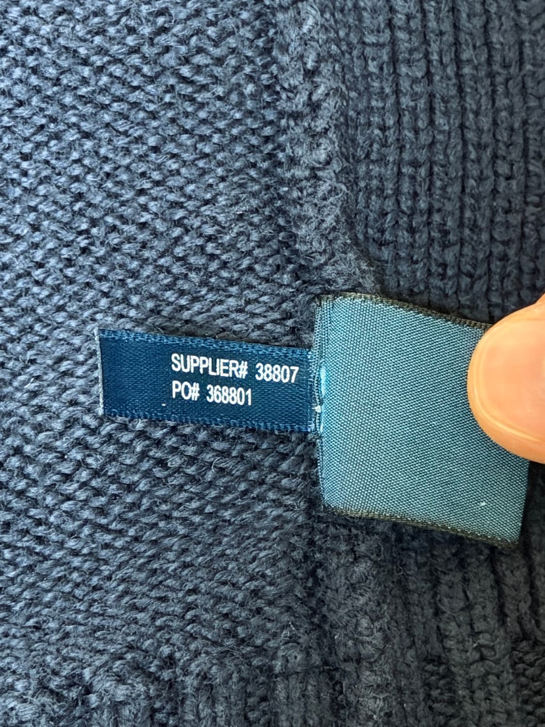 (M) 폴로 니트 풀집업 네이비 상품이미지7