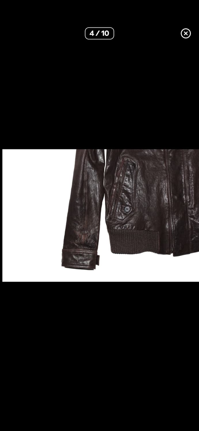 wooyoungmi 우영미 하이넥 고트스킹 레더자켓 상품이미지4