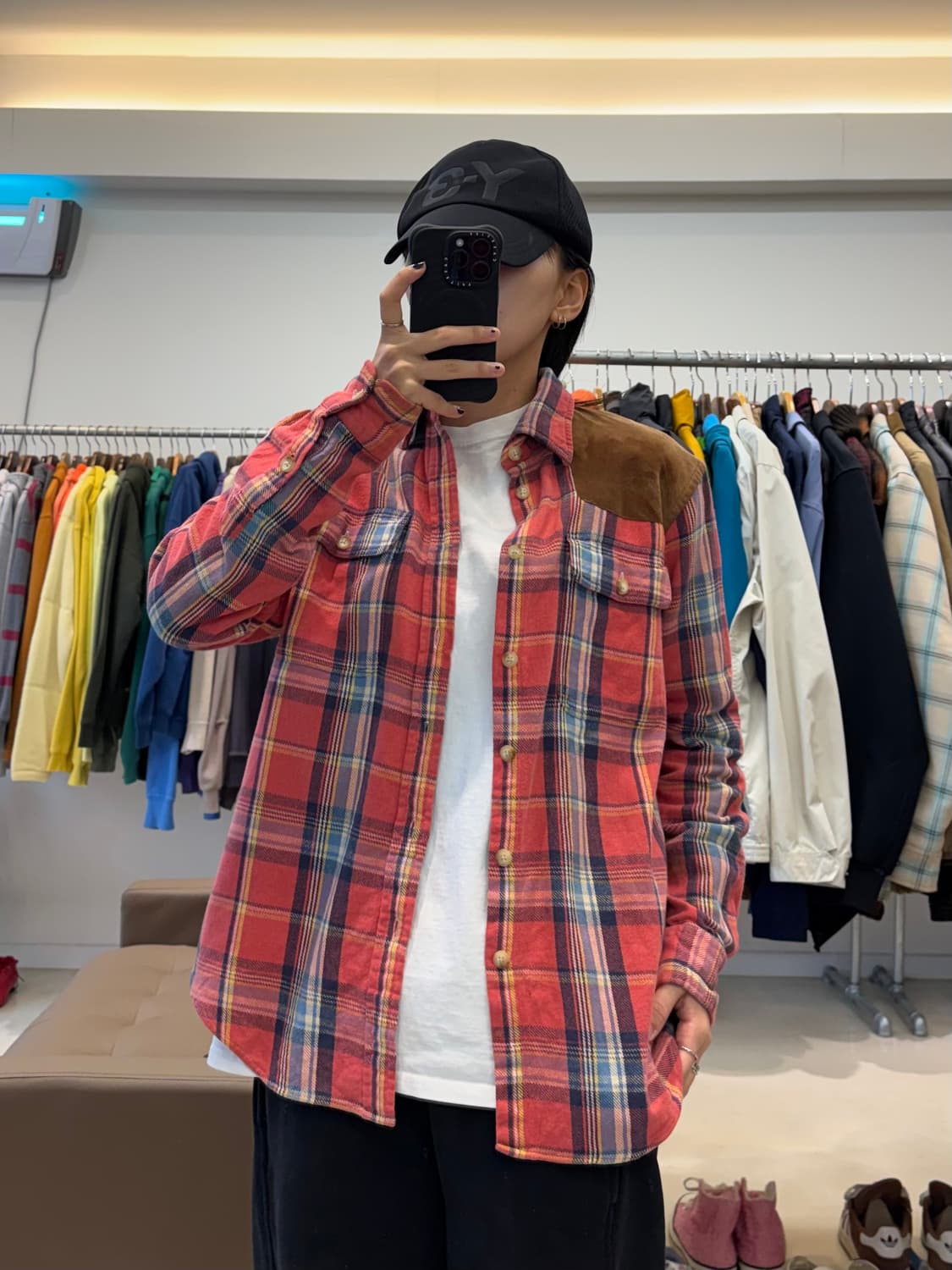 폴로 랄프로렌 숄더 패치 플란넬 셔츠 상품이미지7