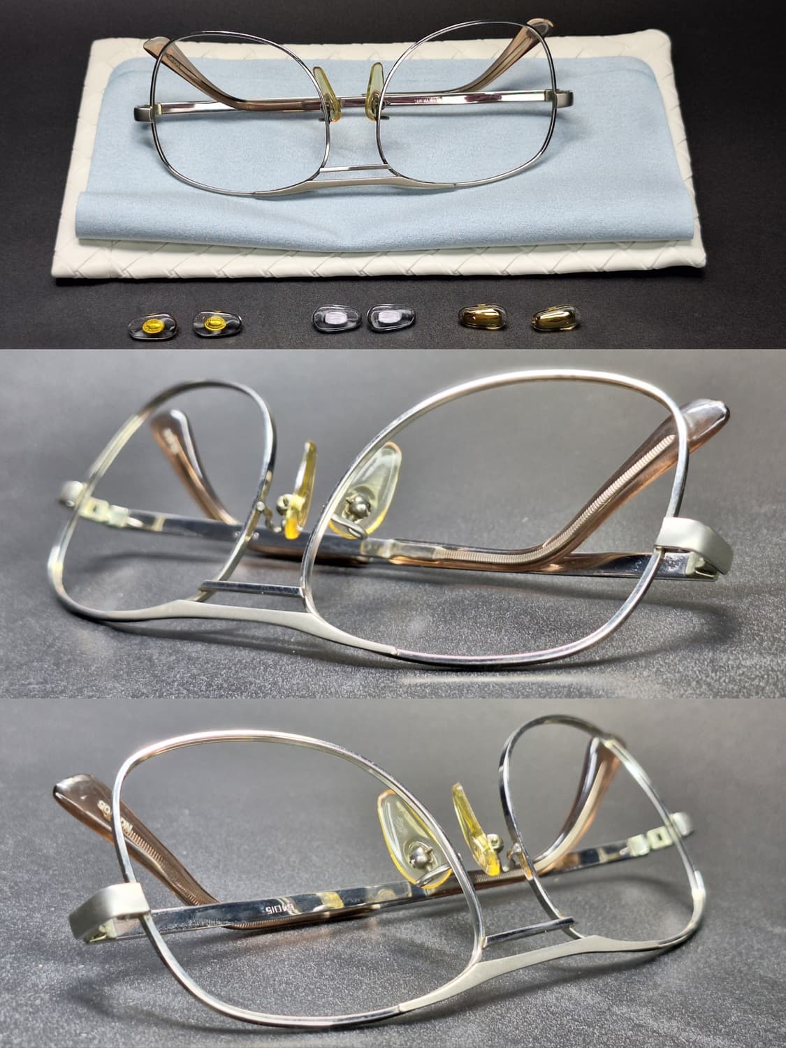 80s 일본제 빈티지 데드스톡 미사용/54mm 안경테 샤르망 NO.205 상품이미지4