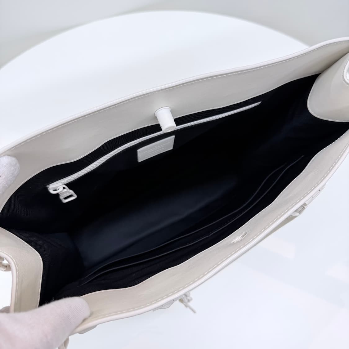 [A급/OS] 루이비통 모노그램  버질아블로 레더 토트백 숄더백 화이트 상품이미지6