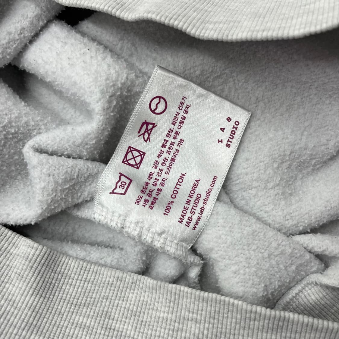 아이앱 스튜디오 백멜란지 반집업 XL 상품이미지7