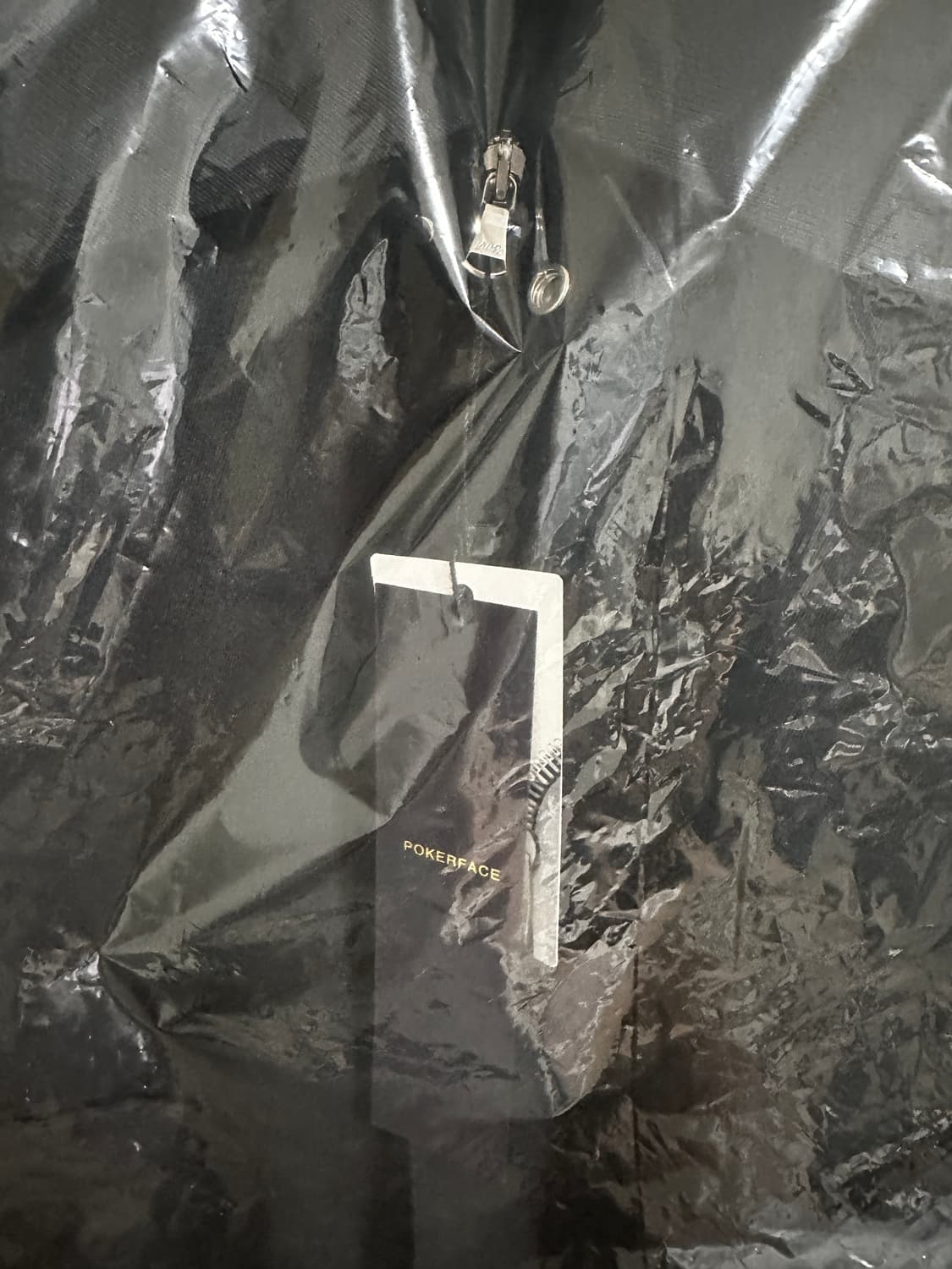 (44) 포커페이스 오버사이즈 블루종 블랙 새상품 상품이미지2